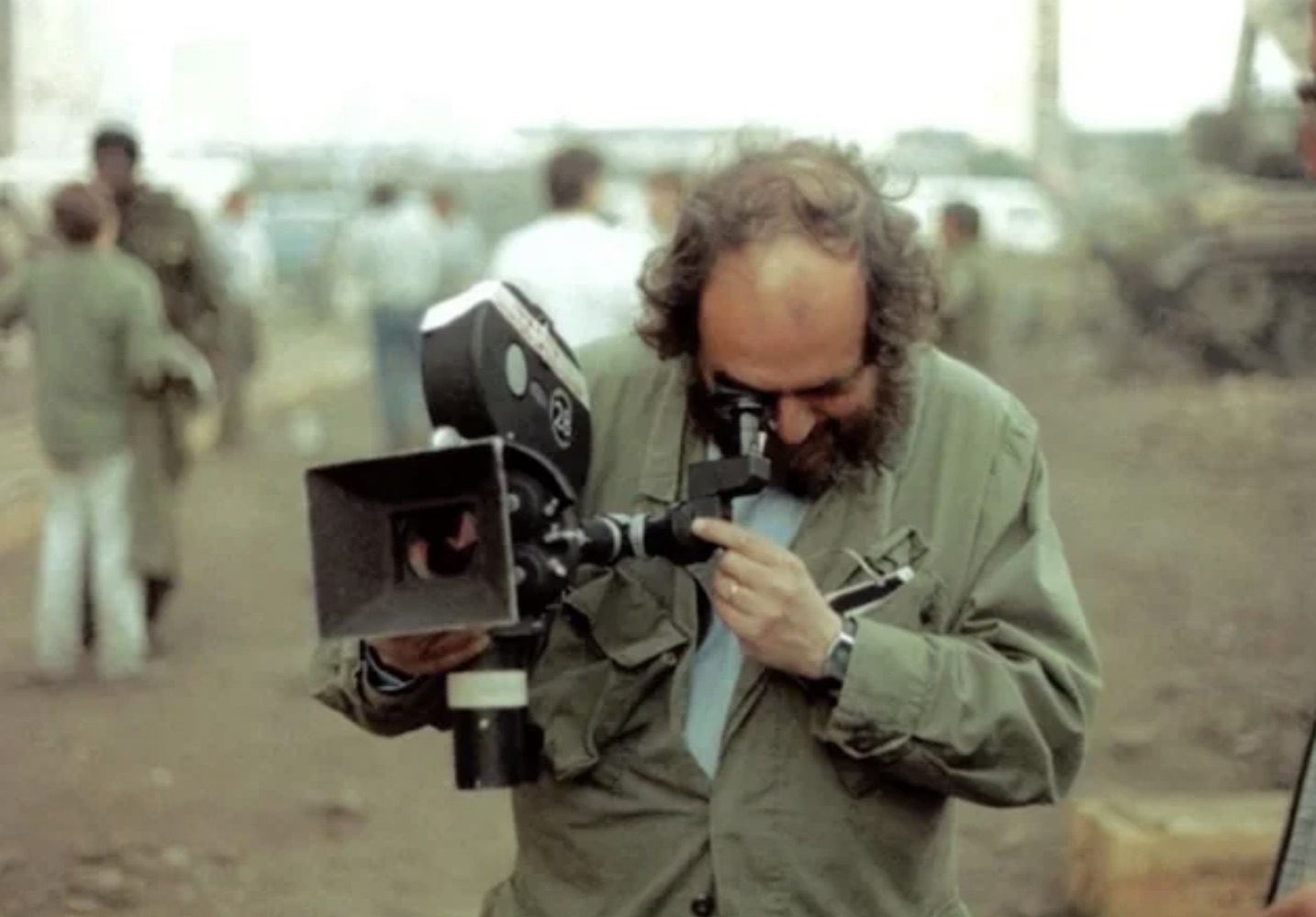 Kubrick framing a shot